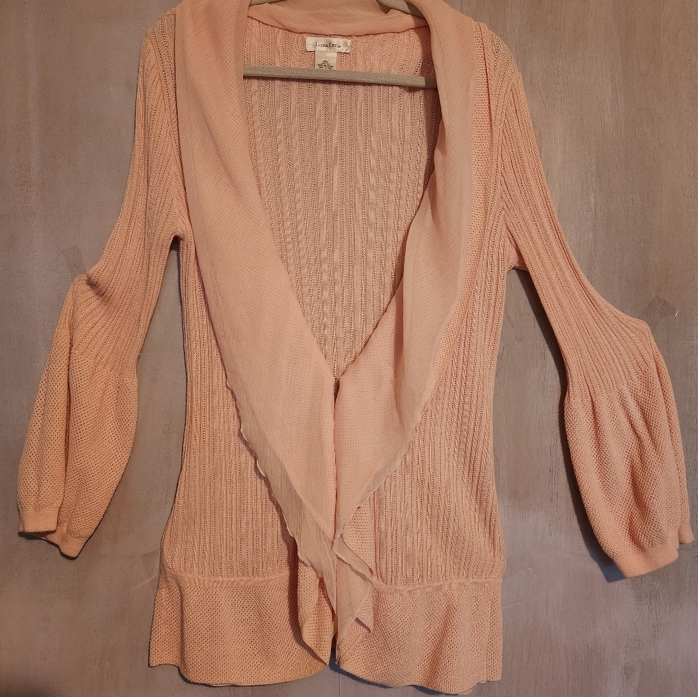 Linda Lucia Soft Pink Cotton Sweater